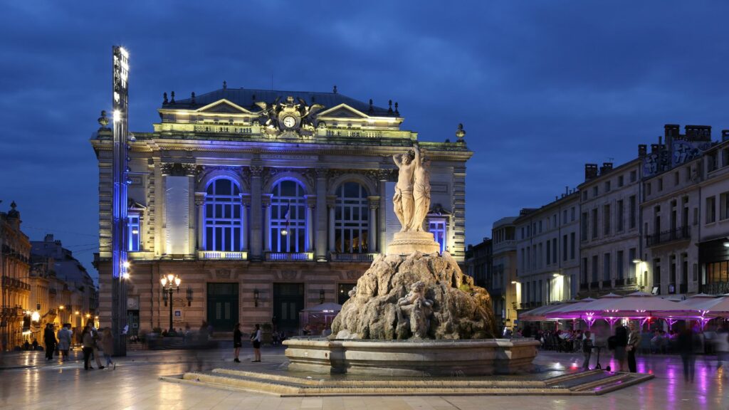 Place de la comédie à Montpellier