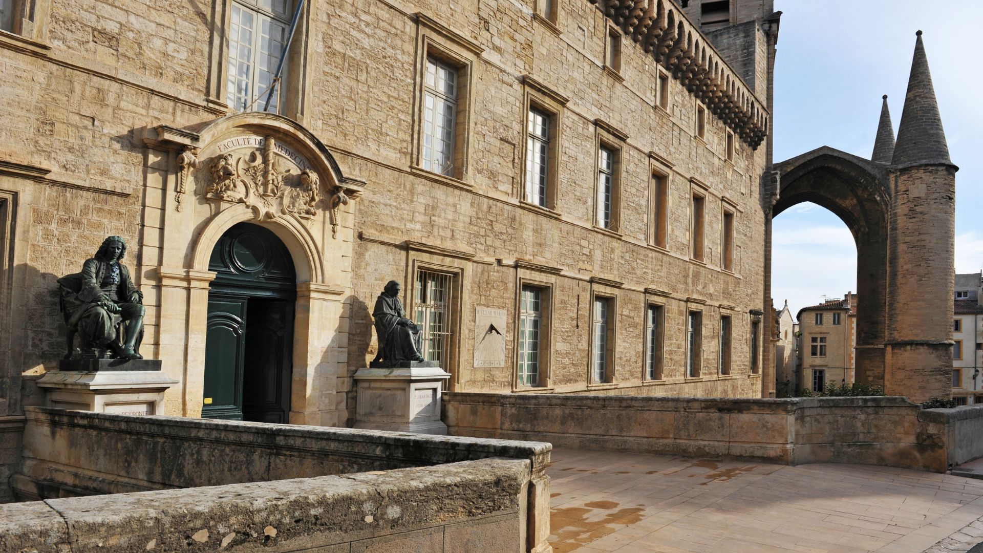 Vue panoramique des écoles et universités à Montpellier